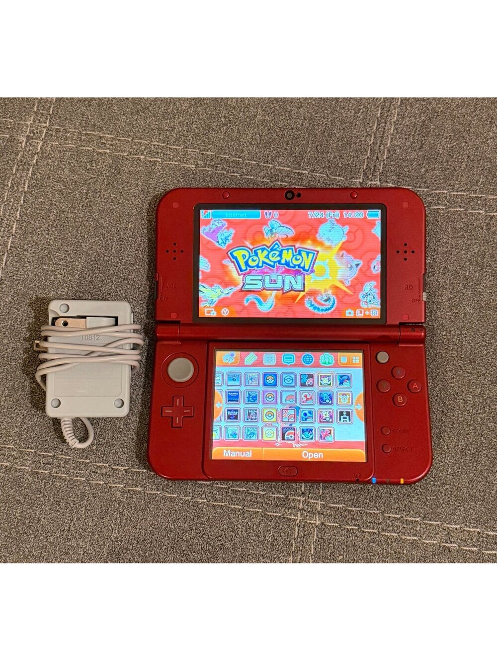 “New” Nintendo 3DS XL (Ruby) (Customized)